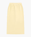 Marithé François Girbaud Women's Classic Logo Sweat Long Skirt in Butter
