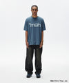 Mahagrid mah Cut Off Appliqué Tee [Blue]