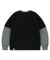 Mahagrid Banner Logo Layered Long Sleeve T-Shirt [Black]