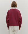Marithé François Girbaud Appliqué Logo Oversized Sweatshirt (Brushed) Burgundy