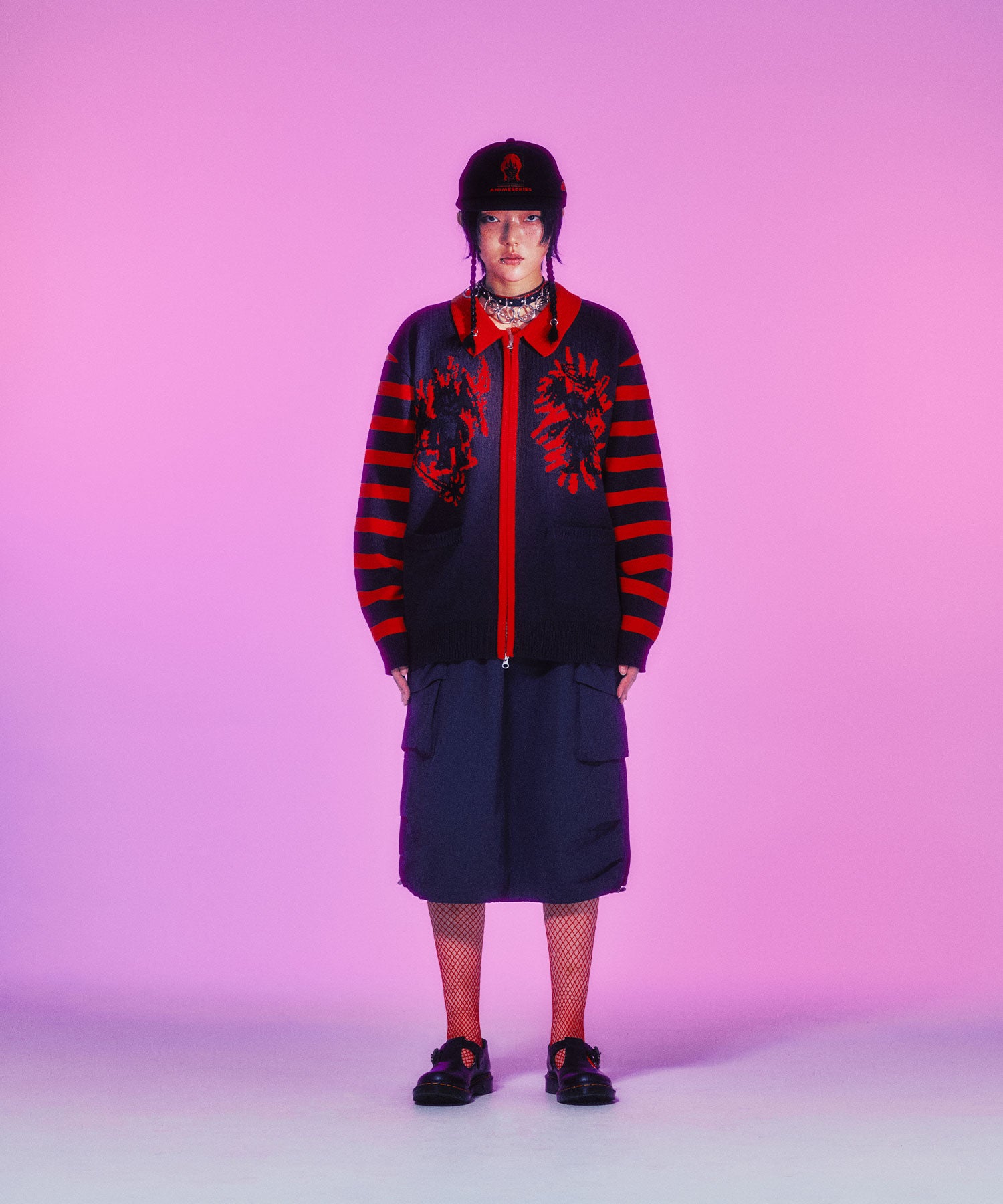 Nice Ghost Club Parachute Midi Skirt