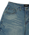 Mahagrid Bermuda Domingo Denim Shorts [Blue]