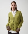 Marithé François Girbaud Hairy Overfit V Neck Cardigan