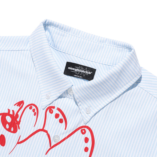 Nice Ghost Club Baby Guardians Stripe Big Big Half Shirt