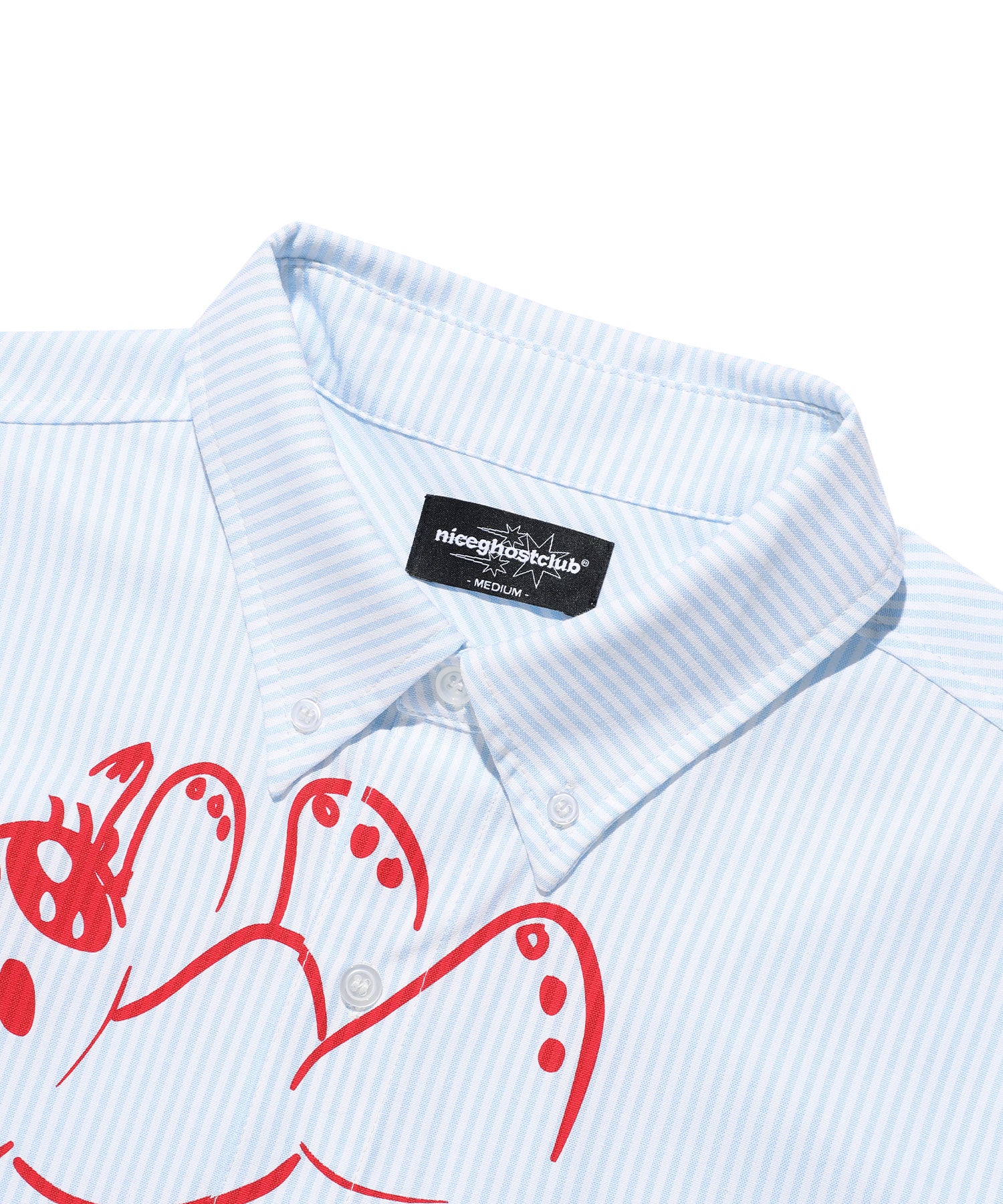 Nice Ghost Club Baby Guardians Stripe Big Big Half Shirt
