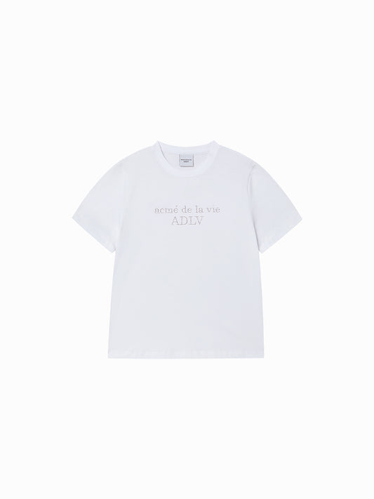 ADLV Woman Cubic Basic Logo Short Sleeve T-Shirt