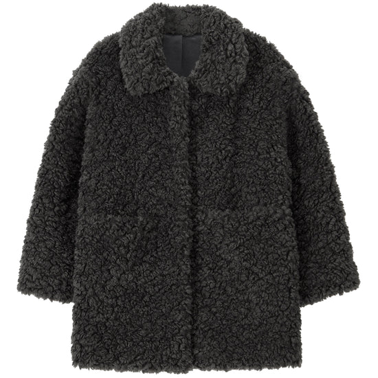 Bitter Cells Curly Collar Fur Jacket