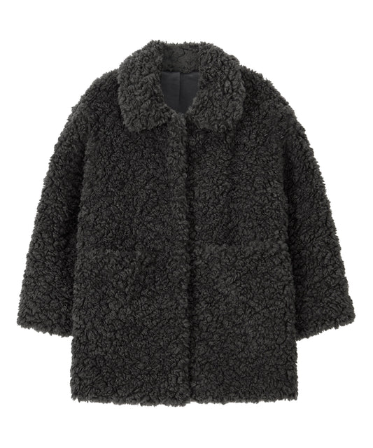 Bitter Cells Curly Collar Fur Jacket