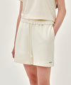 Marithé François Girbaud W REGULAR LOGO SWEAT SHORTS