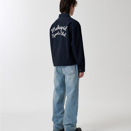 Mahagrid Washed Drizzler Blouson Jacket