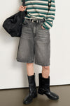 General Idea WOMAN Wide Bermuda Denim Pants