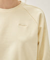 Marithé François Girbaud W LACE DETAIL CROP SWEATSHIRT