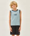 Marithé François Girbaud Kids Waffle Ringer Sleeveless