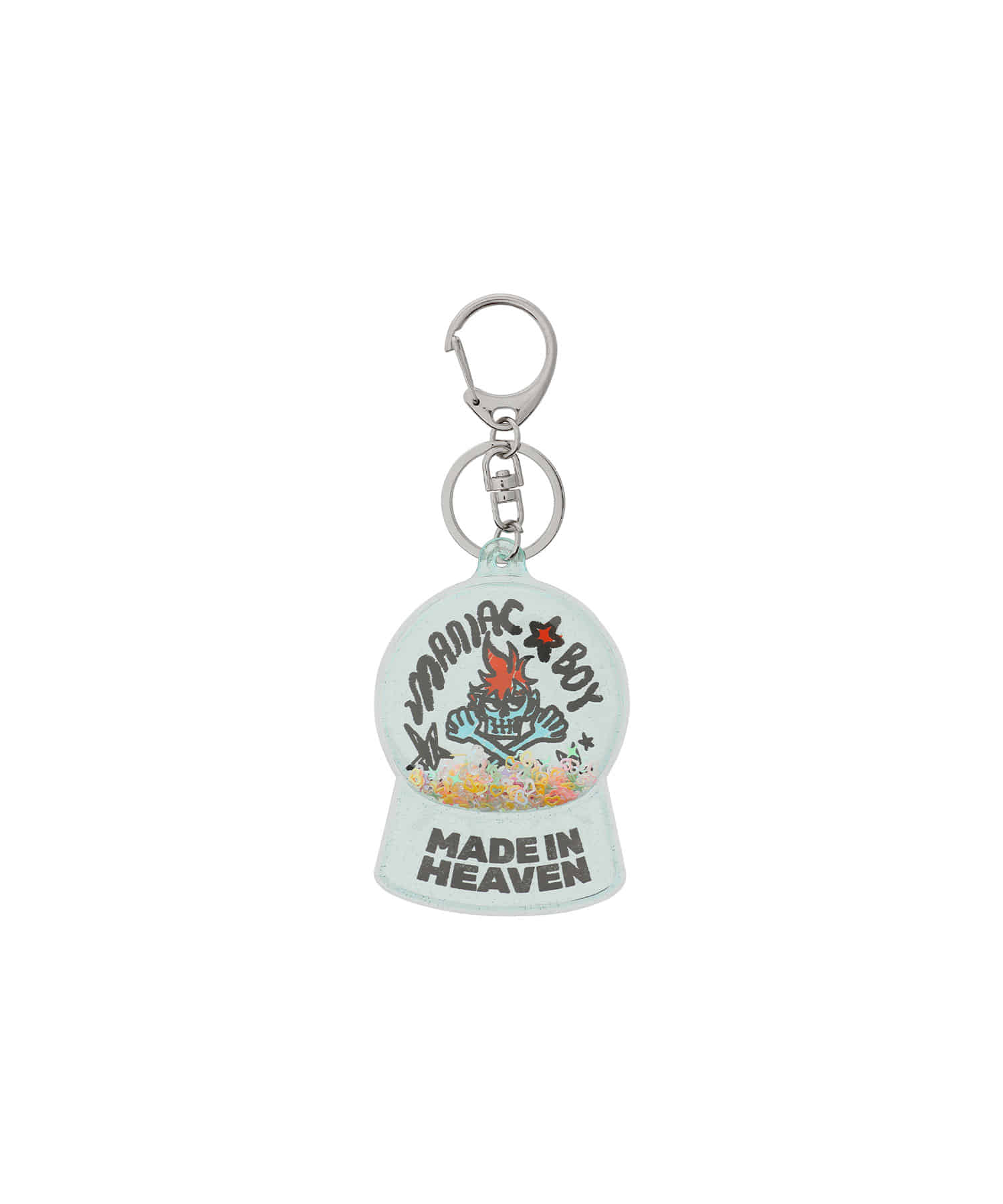 Nice Ghost Club Skull Snowball Key Chain [Blue]