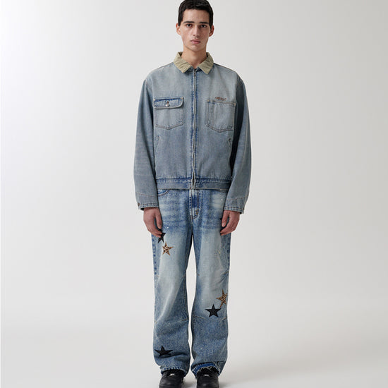 Mahagrid Dungaree Denim Jacket