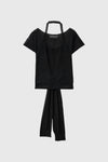 General Idea WOMAN Sheer Halterneck Layered Knit Set