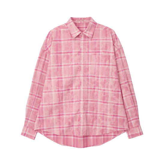 Bitter Cells Peach Check Shirt - Pink