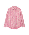 Bitter Cells Peach Check Shirt - Pink