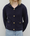 Marithé François Girbaud W SAILOR RIB KNIT CARDIGAN