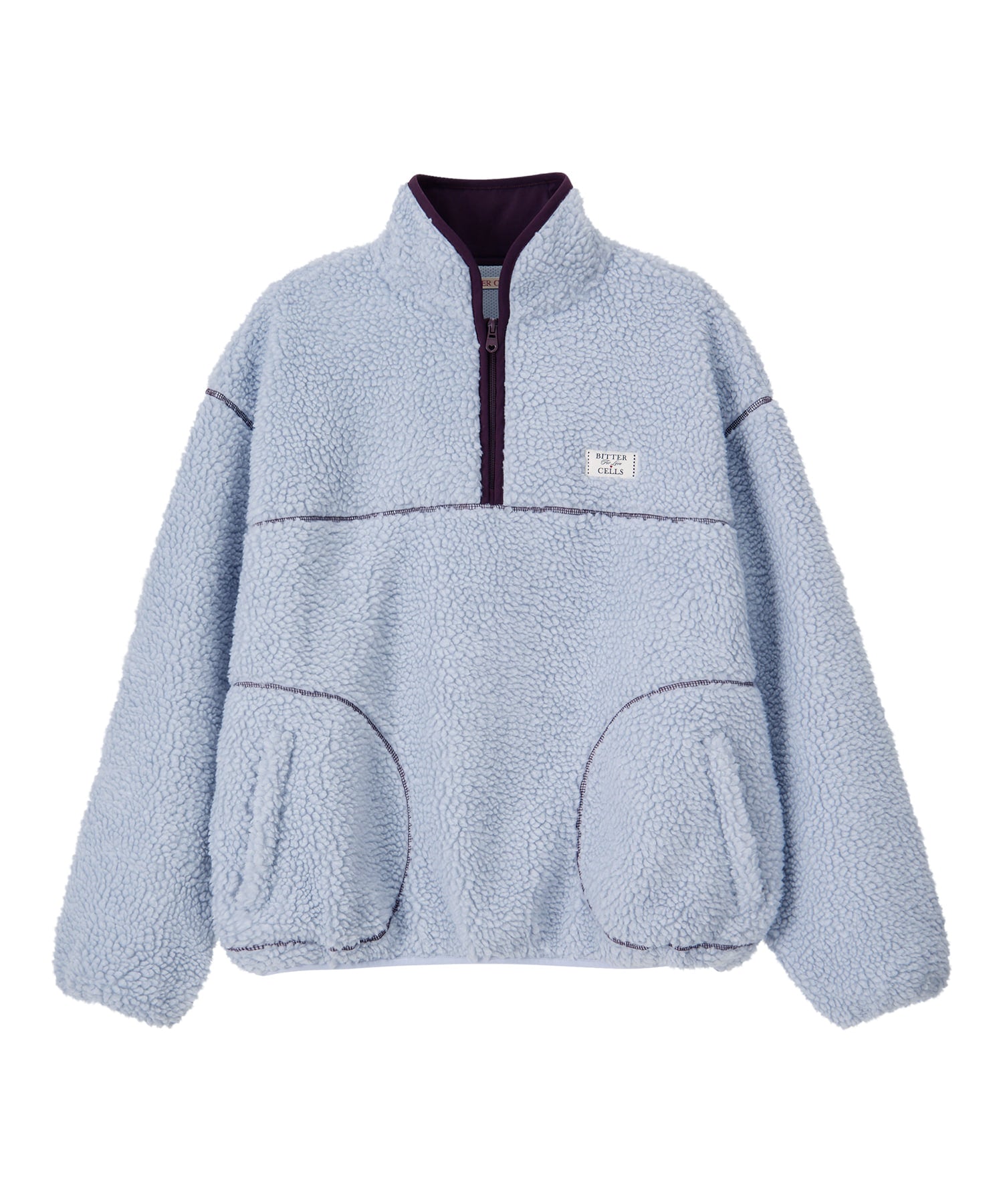 Bitter Cells Poddy Fleece Half Zip Up