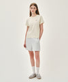 Marithé François Girbaud W REGULAR LOGO SWEAT SHORTS