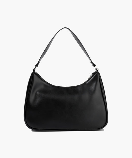 Marithé François Girbaud CLASSIC LOGO FAUX LEATHER HOBO BAG black