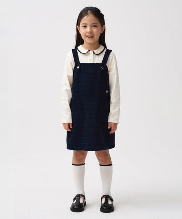Marithé François Girbaud Kids Sleeveless One-Piece Dress Navy