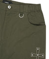 Mahagrid Cross Stud Twill Shorts