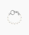 Marithé François Girbaud CIRCLE LOGO BEADS STRAP KEYRING white