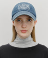 Marithé François Girbaud Denim Washing Classic Logo Covered Cap Light Blue