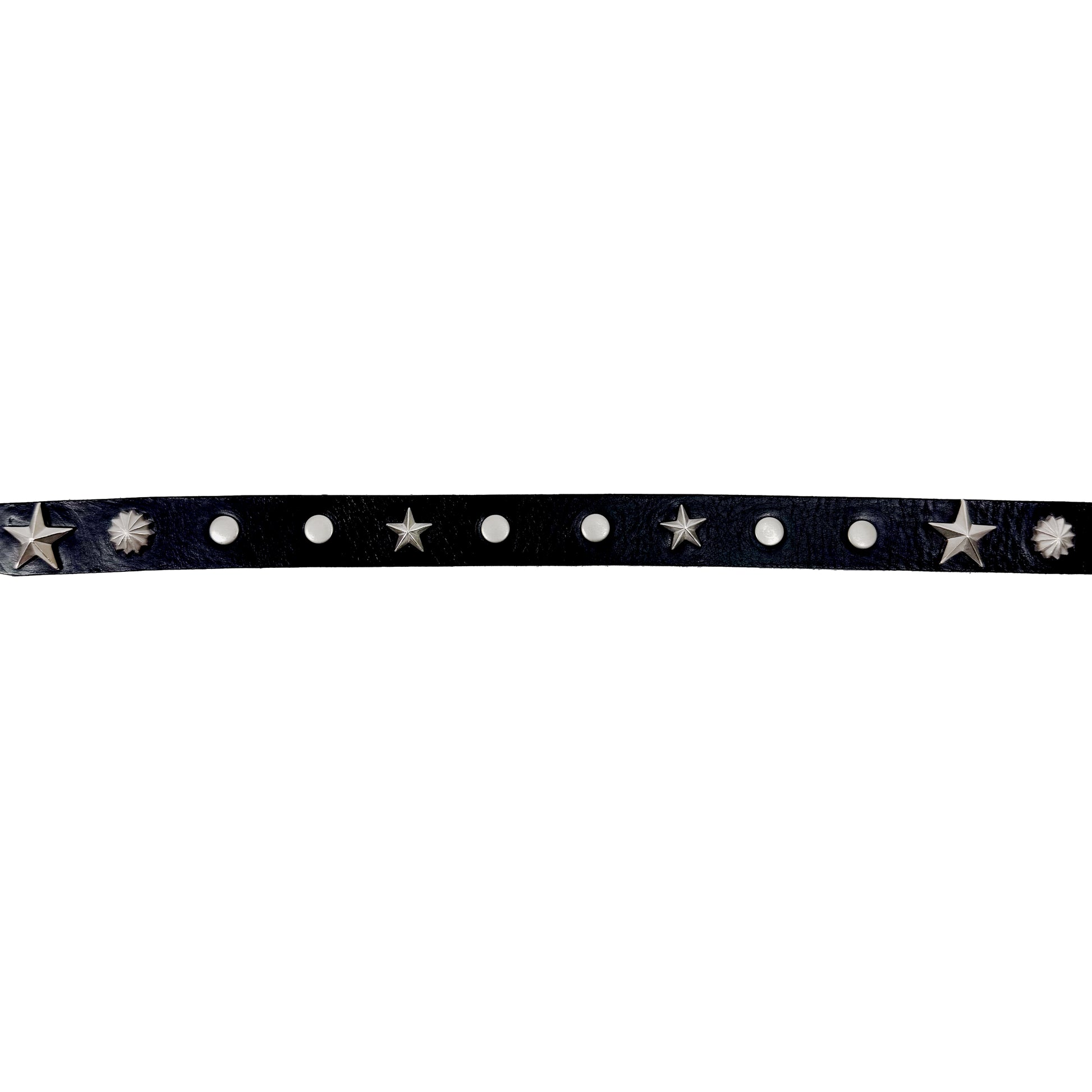 Tansanmagnesium 36 Stud Leather Belt in Star