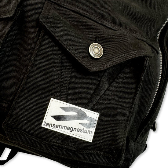 Tansanmagnesium Trucker Jacket Backpack Black