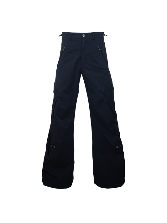 Tansanmagnesium Nylon Wide Cargo Pants