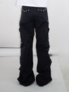 Tansanmagnesium Nylon Wide Cargo Pants