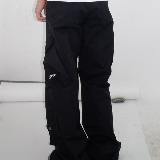 Tansanmagnesium Nylon Wide Cargo Pants