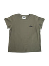 Tansanmagnesium Hon Applique T-Shirt (Khaki)