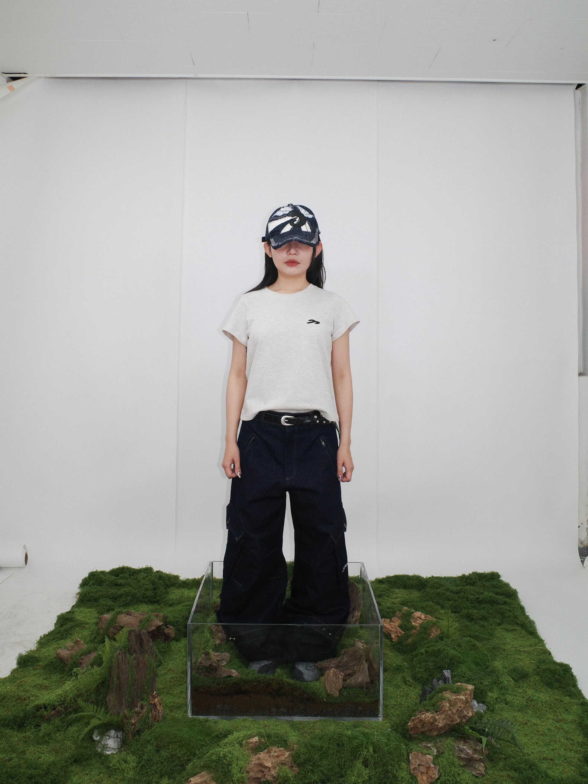 Tansanmagnesium Hon Appliqué T-Shirt