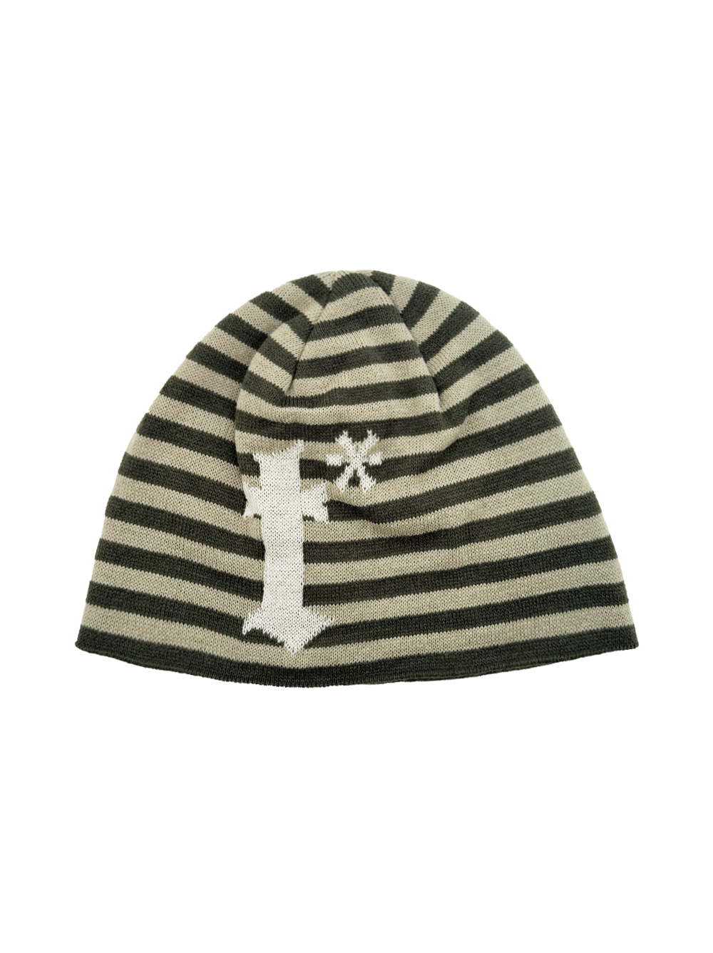 Tansanmagnesium Jacquard Stripe Beanie Khaki