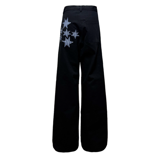 Tansanmagnesium (5/15 Pre-Order Delivery) Star Appliqué Pants Black