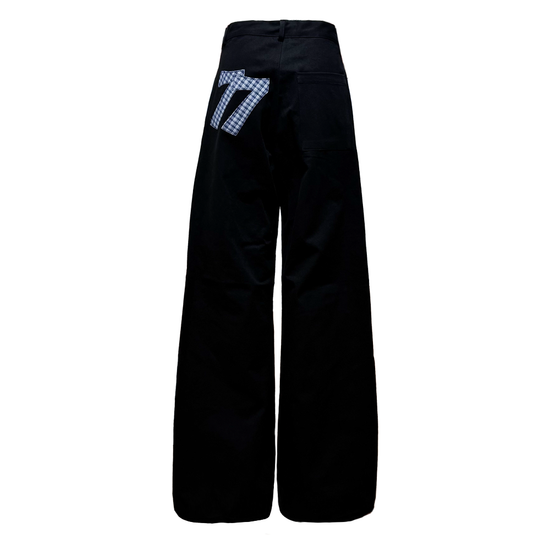Tansanmagnesium (5/18 Pre-Order) 77 Appliqué Pants Black