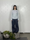 Tansanmagnesium Hon Appliqué Long Sleeve
