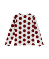 Tansanmagnesium Dot Pattern Long Sleeve