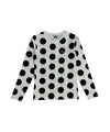 Tansanmagnesium Dot Pattern Long Sleeve