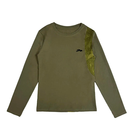 Tansanmagnesium Surgical Cut Long Sleeve Khaki