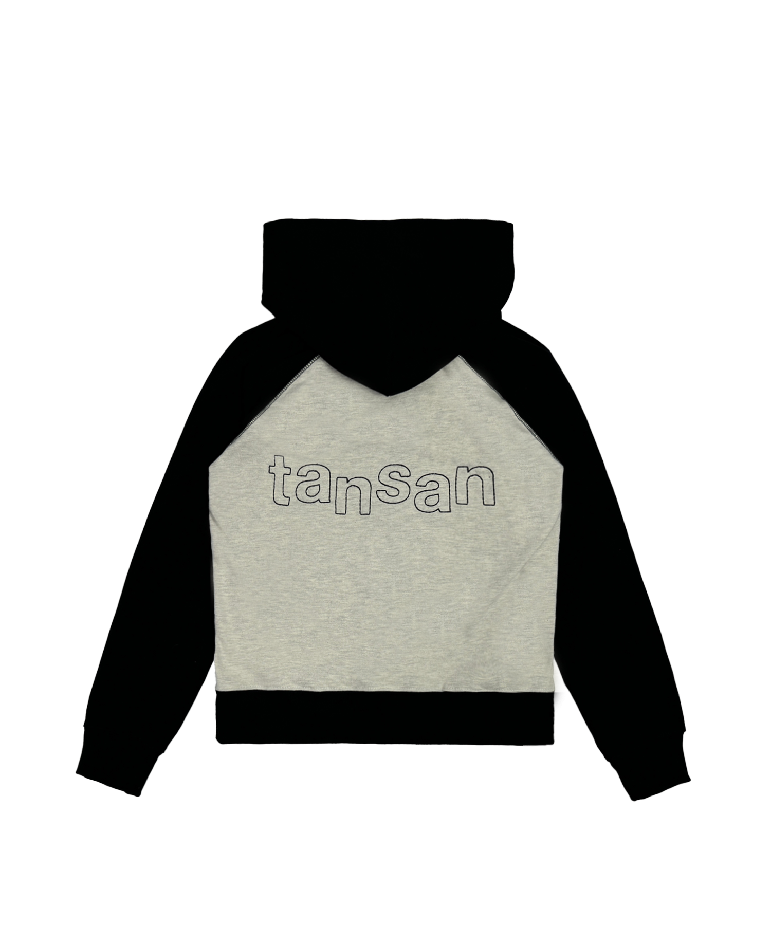 Tansanmagnesium Ringer Hoodie Zip-Up Black/Oatmeal