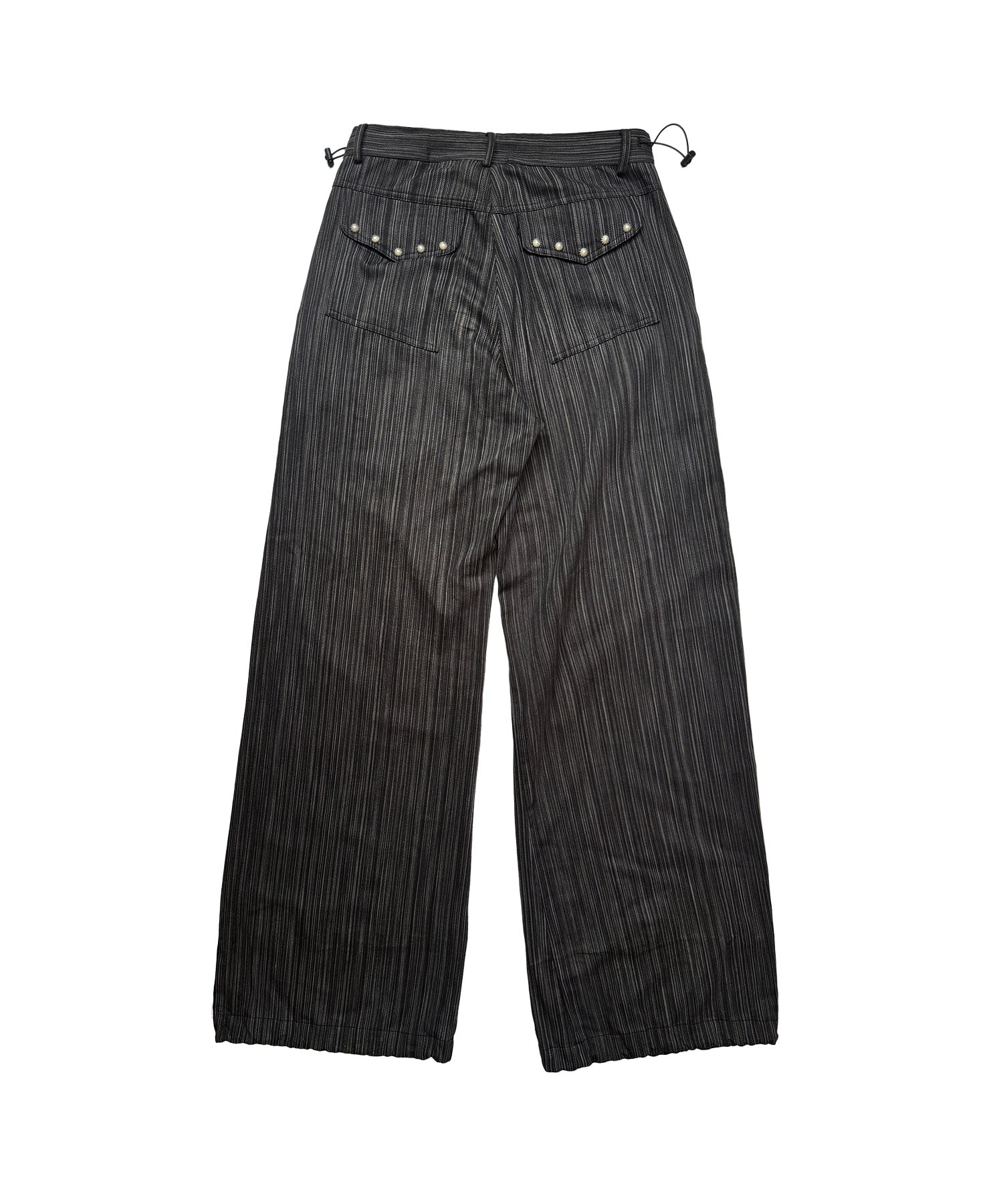 Tansanmagnesium Cotton Wide Stud Pants Stripe