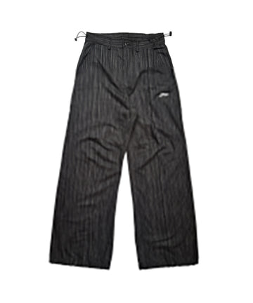 Tansanmagnesium Cotton Wide Stud Pants Stripe