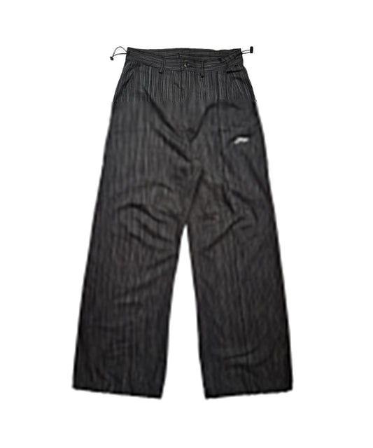Tansanmagnesium Cotton Wide Stud Pants Stripe