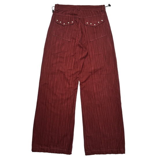 Tansanmagnesium Cotton Wide Stud Pants Stripe