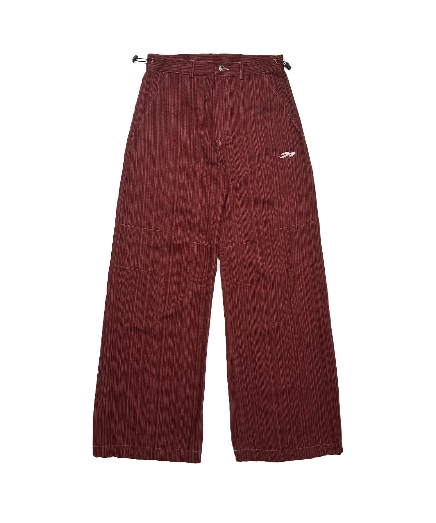 Tansanmagnesium Cotton Wide Stud Pants Stripe